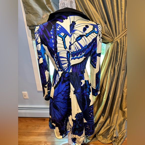 Vintage Betsey Johnson butterflies long scallop - Picture 3 of 6